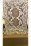 Table Runner, Tablecloth Runner with French Lace Detail, 58 X 35 Cm, Single Piece - 3