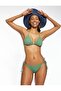 Women's Khaki Halter Neck Triangle Bikini Set Hzl25S-Lc5005 - 2