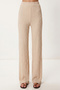 Flounced Blouse Trousers Crinkle Set Lfw0025 Cream - 6