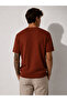Men's Short Sleeve Ribbed Crew Neck Stretchy T-Shirt 26113 - 5
