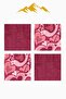 Digital Printed Soft Textured 4-Piece Throw Pillow Cover Set Krl0142 - 3