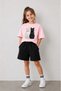 T-Shirt and Shorts Set for Boys and Girls, 100% Cotton, Summer Comfortable Fit, Printed Sports Casual Set (Shorts and T-Shirt Set)