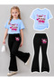 Girl's Spanish Style Leggings and T-Shirt Set