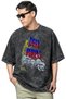 Deep Purple Rock Metal Music Band Printed Unisex Oversize Vintage Washed T-Shirt