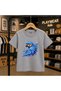 Blue Parrot Printed 100% Kids Unisex T-Shirt 5 6 -7 8-9 10 -11 12 Years Old