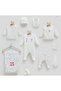 İncibaby Caramell 100% Organic Cotton Soft Textured Marine Detailed 10 Piece Baby Boy Hospital Discharge Set