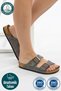 Unisex Women's and Men's Full Anatomical Comfort Sole Model Arizona Double-Strapped Buckle Comfortable Daily Slippers - 4
