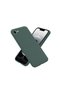 Apple iPhone 16E Compatible Case with Velvet Silicone Inside - Dark Green - 4