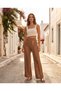 Summer Transparent Striped Knitwear Women's Trousers - 5