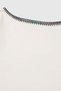 Girl's Asymmetrical Collar Embroidery Detailed T-Shirt Ecru 6-14 Years - 2