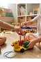 Wooden Duck Geometric Shape Matching Game - Drawstring Wheel Rattle Educational Montessori Toy - 3