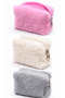 Plush Mini Wallet (Mixed Colors) Women's Zippered Soft Textured Stylish Coin Purse - 2