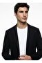 Black Men's Slim Fit Jacket Ace004262681_Syh - 3