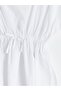 Lcw Kids White Crew Neck Girl's Pareo - 4