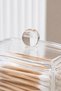 Ear Swab Organizer - Cotton Swab Organizer - Dresser Organizer - Transparent with Lid - Ear Swab - Makeup - 2