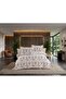 Natural Cotton Double Duvet Cover Set - 52 Thread Woven Flower Series - 3