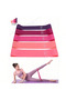 5pcs pink blue black color gradient resistance bands set with weight markers elastic bands for glutes,core,thighs workout yoga gifts