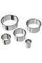 LÄTTBAKAD Cookie cutter, set of 5, silver-colour