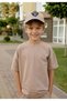 7-12 Years Old Boys' Football Themed Hat with Visor and Piping Detail
