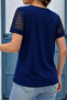 The Most Comfortable Expression of Elegance - Women's Lace Detailed V-Neck Viscose Blouse |   Vyg-33 - 4