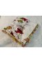 Brand Handcrafted Needle Embroidered Writing 100% Cotton Muslin – 4 Sides Embroidered Elegant Headscarf 100X100 cm - 3