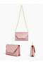 Blush Shimmer Crossbody Bag Powder - 4