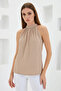 Women's Halter Neck Biscuit Blouse