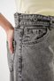 Women's High Waist Denim Anthracite Trousers - 5