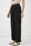 Women's High Waist Wide Leg Black Palazzo Trousers - 4