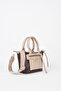 Women's Lupine Brown-Mink Lined Column Strap Zipper Closure Handbag and Shoulder Bag - 2