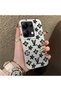 Poco M6 Pro 4g Compatible Silicone Edge Hard Back Case Couple Phone Case Brand Patterned