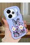 Redmi 13 Compatible Case Camera Protector Blue Silicone Couple Phone Case Butterfly Pattern