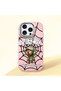 iPhone 16 Pro Max Compatible Case with Camera Protector Pink Silicone Couple Phone Case with Spiderman Pattern