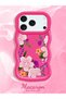 iPhone 17 Pro Max Compatible Case Camera Protector Red Silicone Couple Phone Case Floral Pattern - 2