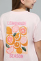Print Detail T-Shirt with Crew Neck and Short Sleeves - 3