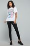 Angel & Stitch Print T-Shirt with Crew Neck and Short Sleeves - 3