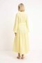 Women's Maxi Dress Long Sleeve Crew Neck A-Line Cut Belted Unlined Linen Textured Comfortable Casual - 5