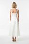 Women's Square Neck Thick Strap A-Line Midi Satin Woven Cocktail Evening Dress Casual Comfortable Modern - 5