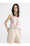 Pink V-Neck Floral Blouse - 4