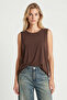 2-Pack Sleeveless Viscose Blouse Lrn0010 Khaki Brown - 3