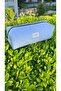 Blue Gingham Patterned Airwrap Hair Straightener Carrying Case, Large Size Makeup Bag