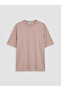 Pink Crew Neck Men's T-Shirt - 4