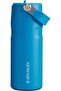 The IceFlow™ Flip Straw 2.0 Pipetli Termos Bardak 0,47 LT / 16Oz Mavi 10-12110-120
