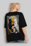 32 Cats for the Sake of Cat Love Printed Black Oversize T-Shirt 100% Cotton Unisex Cat Lover Premium Design - 4