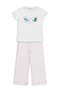 Striped 6-9 Years Old Set - White