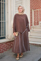 Women's Skirt Suit Set Brown - 5
