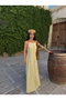Oil Green Reverse Stitch Aerobin Maxi Dress - 3