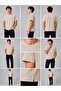 Men's Basic T-Shirt Regular Fit 100% Cotton Beige Color - 3