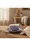 Fresh Life Lavender Ceramic Cup & Saucer Set — 260 ml - 2