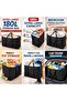 180L Extra Large Moving Storage Bag | Heavy-Duty Waterproof Foldable Organizer with Strong Handles & Zippers for Clothes, Bedding & Travel - 3